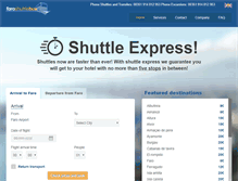 Tablet Screenshot of faroshuttlebus.com